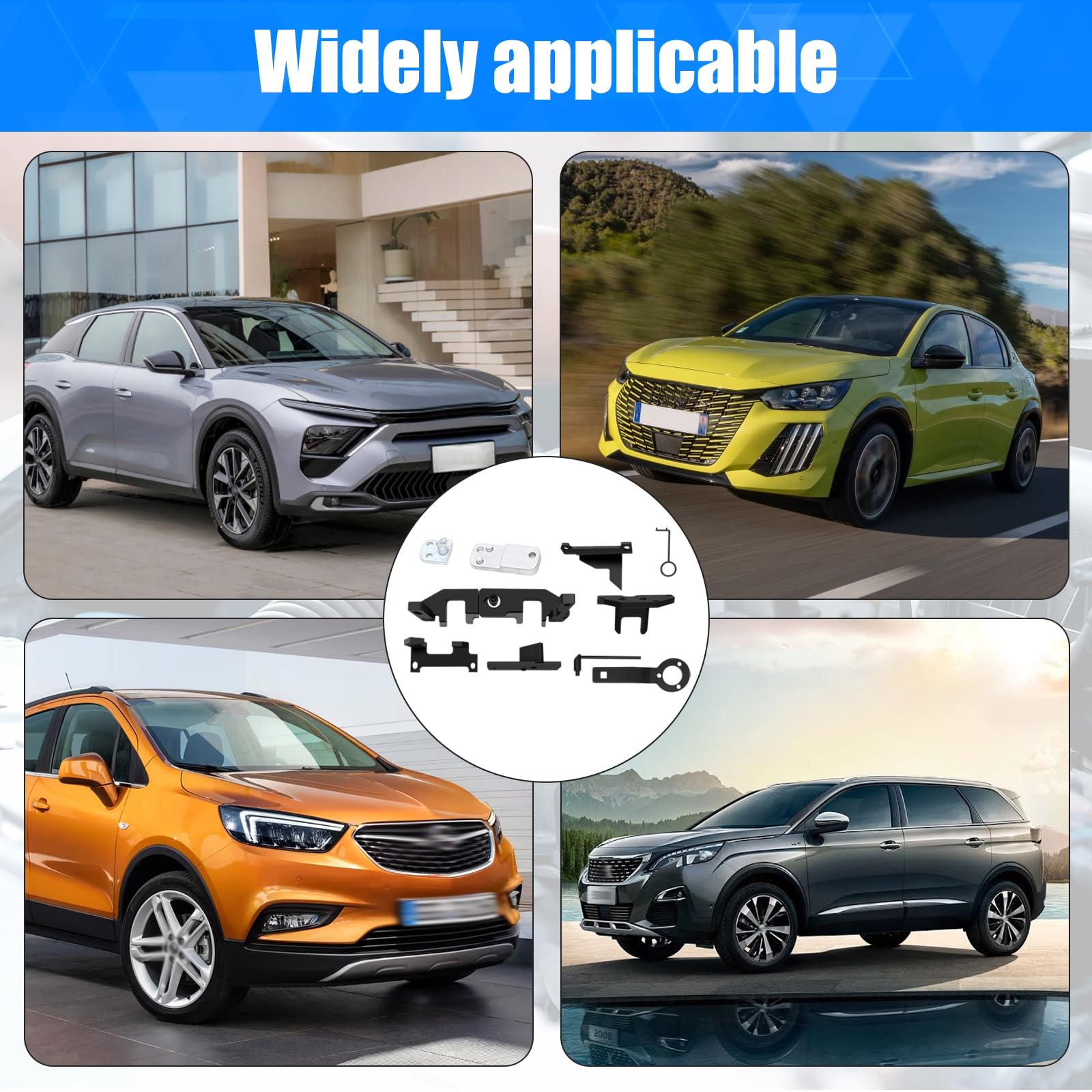 Kit Attrezzi Fasatura Motore 1.0 1.2 VTi/PureTech, Utensili Cinghia Distribuzione Compatibili con Citroën Peugeot Opel, Bloccaggio Albero a Camme, OEM 0109-2A 2B 2C 2D G-0109-2E (B)