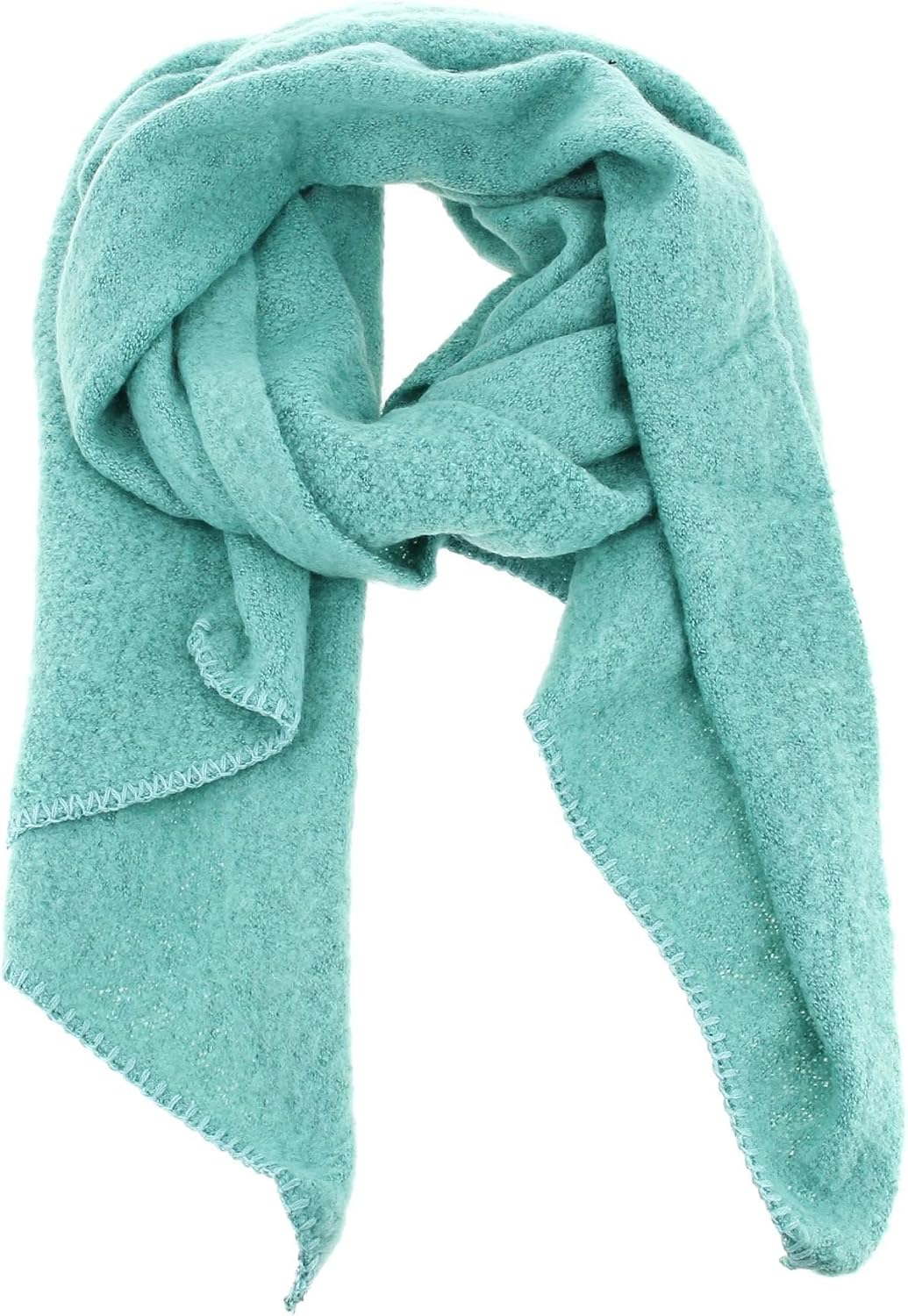 PIECES Pcpyron Scarf Long Noos BC Sciarpa, Trekking Green/Dettagli: Oro Lurex, Taglia Unica Donna
