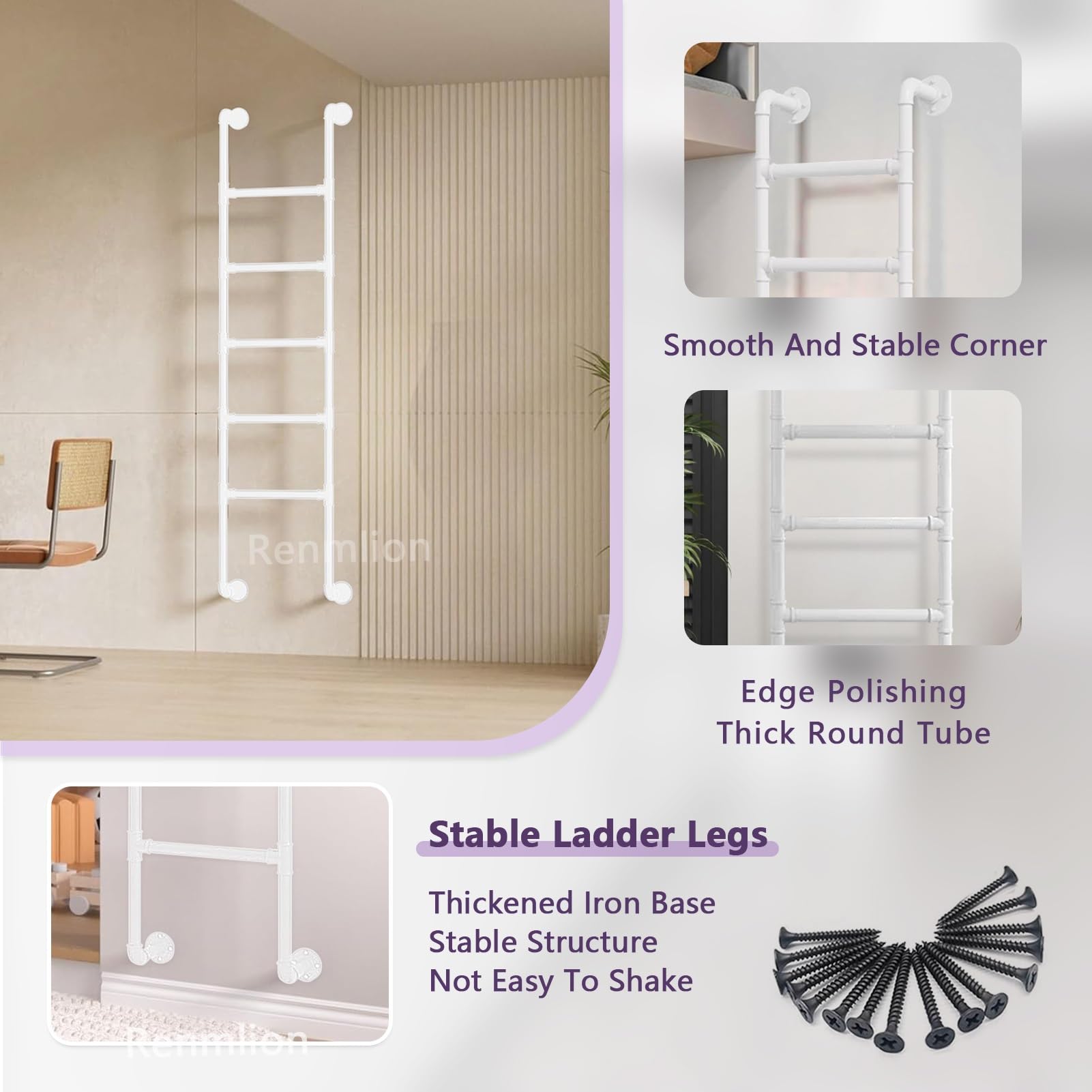 Escalera De Pared Ajustable Para Salida De Ventana Sótano – Sistema De Seguridad Para El Hogar En Acero