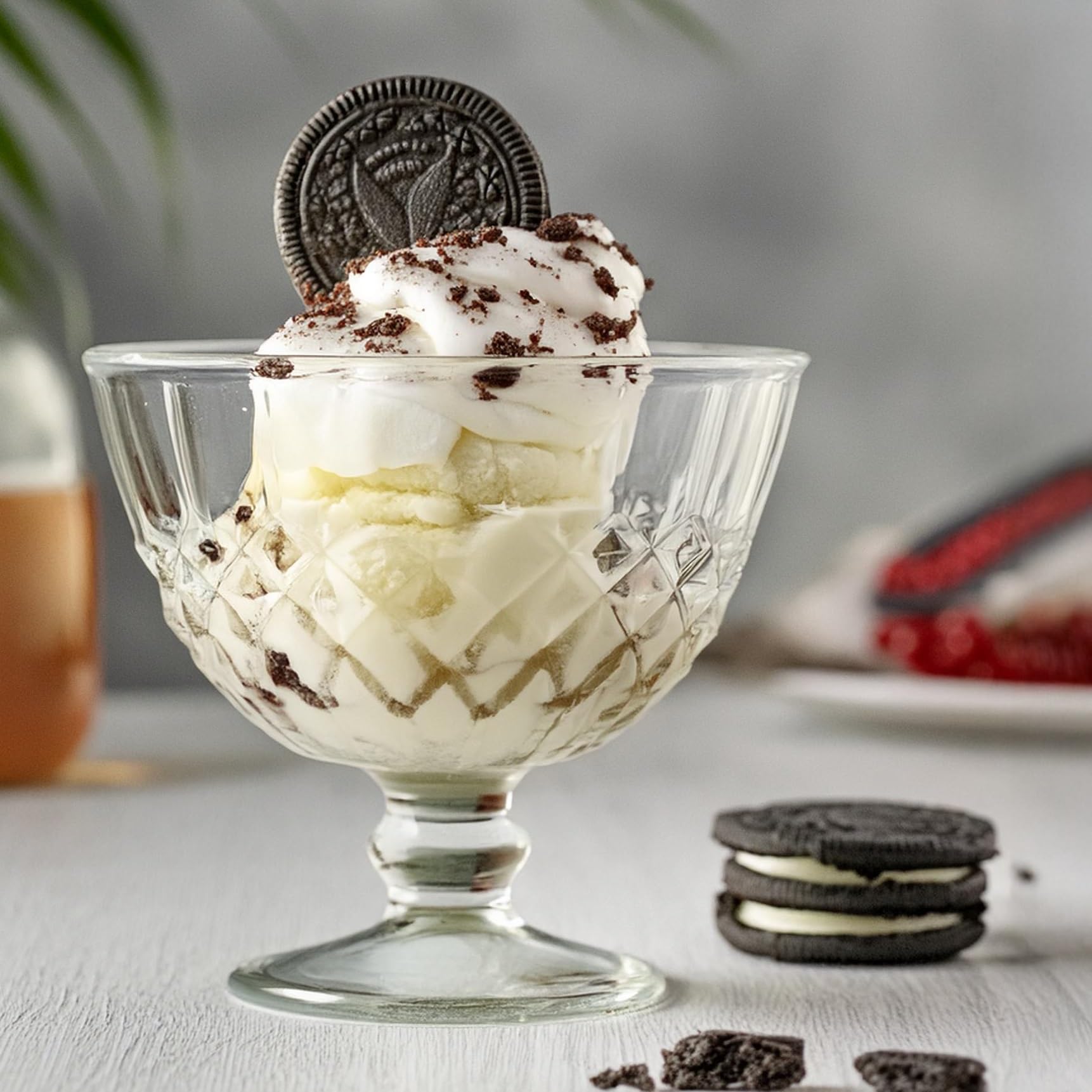 Glasmark KROSNO 1992 Coppa Vetro Per Dessert Gelato Set Di 6 Coppe 300 ml Transparente Per Casa Ristorante Ricevimenti Adatto Alla Lavastoviglie