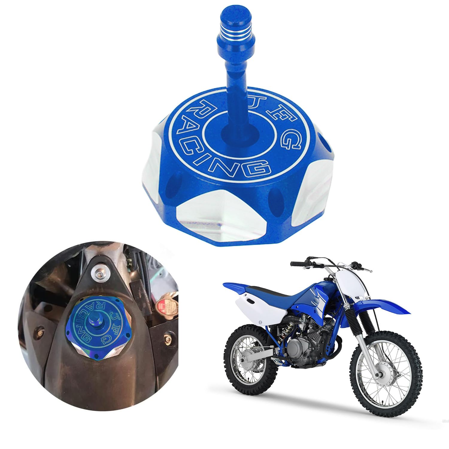 Amazon.com: JFG RACING Motorcycle Gas Fuel Tank Cap CNC for TTR125