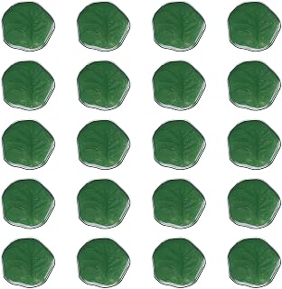 eMagTech 20 botones de ropa de 21 mm con vástago, botones de adorno de plástico de forma irregular, cierre de decoración para costura, gabardina, cárdigan, bricolaje, manualidades, color verde