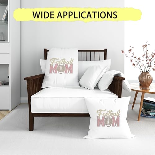 Miniatura 7 de MAYJOYDIY Calcomanía de transferencia de termoadhesivos con diamantes de imitación para mamá de fútbol, parches de 10.2 x 7.6 pulgadas, adornos de
