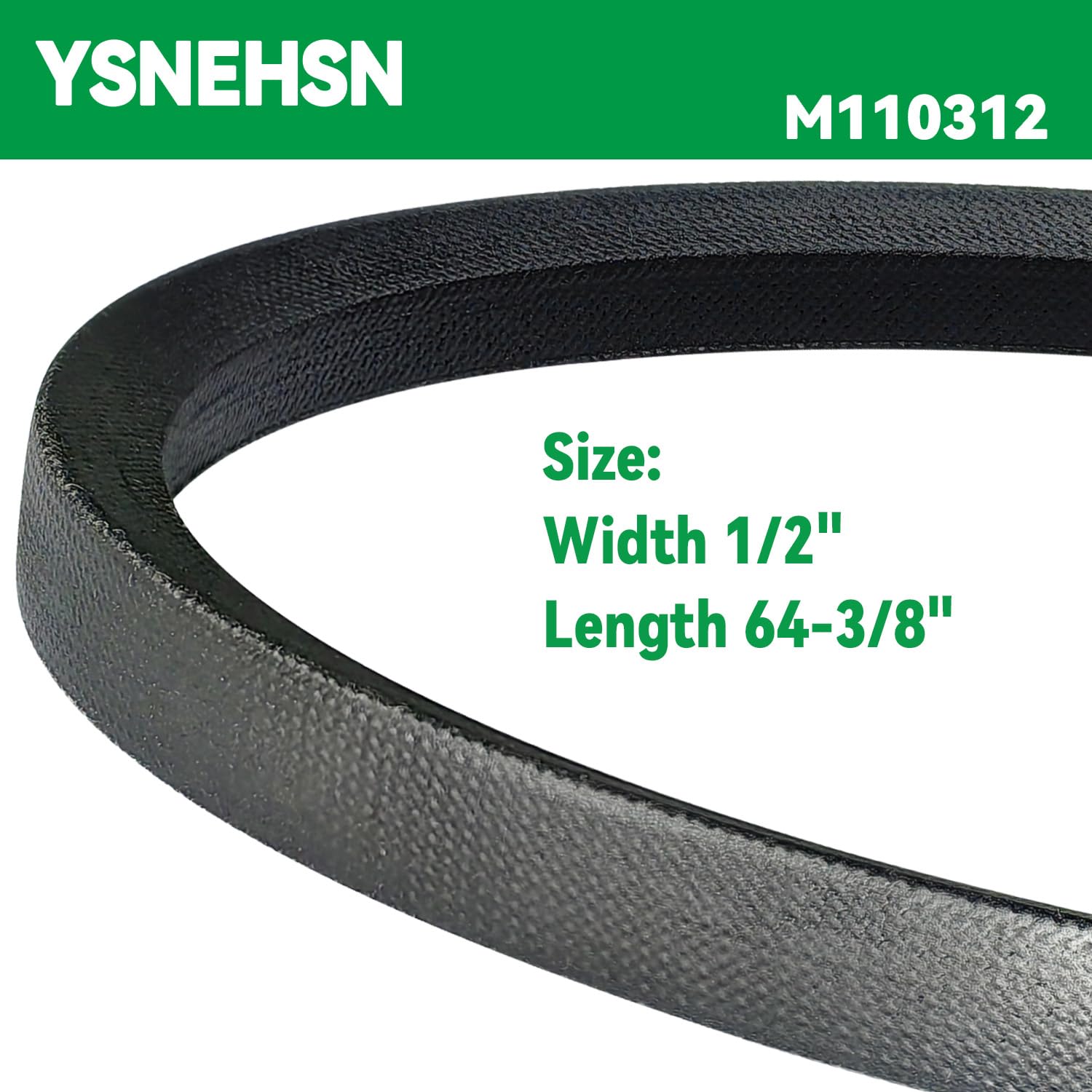 M110312 - Correa de transmisión para cortacésped M110312 GY20572 LX172 LX173 LX176 LX178 LX186 LX188 para cubierta Scotts S2048 S2348 (1/2 x 6 pulgadas) 4-3/2 0.12 pulgadas)
