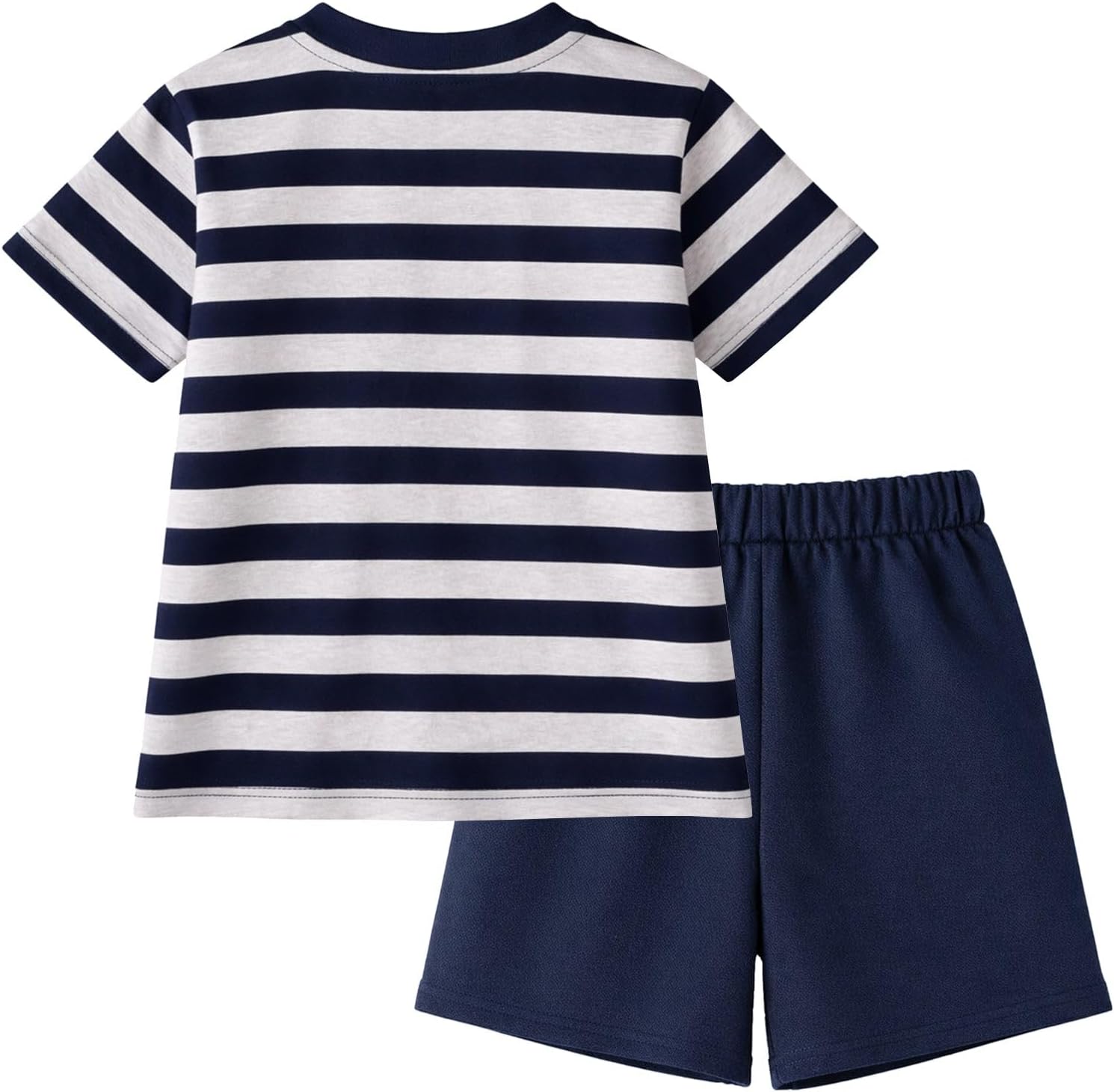 HILEELANG Boys Graphic Tee and Shorts Matching Set, Summer Clothes for Little Big Boys 4-13Y