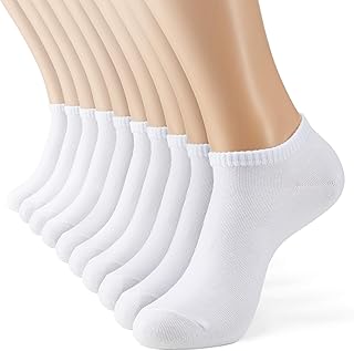 MONFOOT Men's/Women's 10-20 Pairs Thin Cotton Low Cut Ankle Socks, Multipack OEKO-TEX STANDARD 100