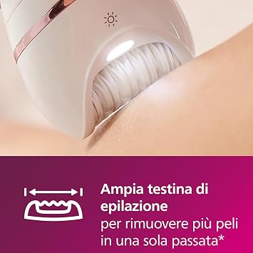 Philips Series 8000 Wet & Dry epilator with 8 accessories (Model BRE735/00)