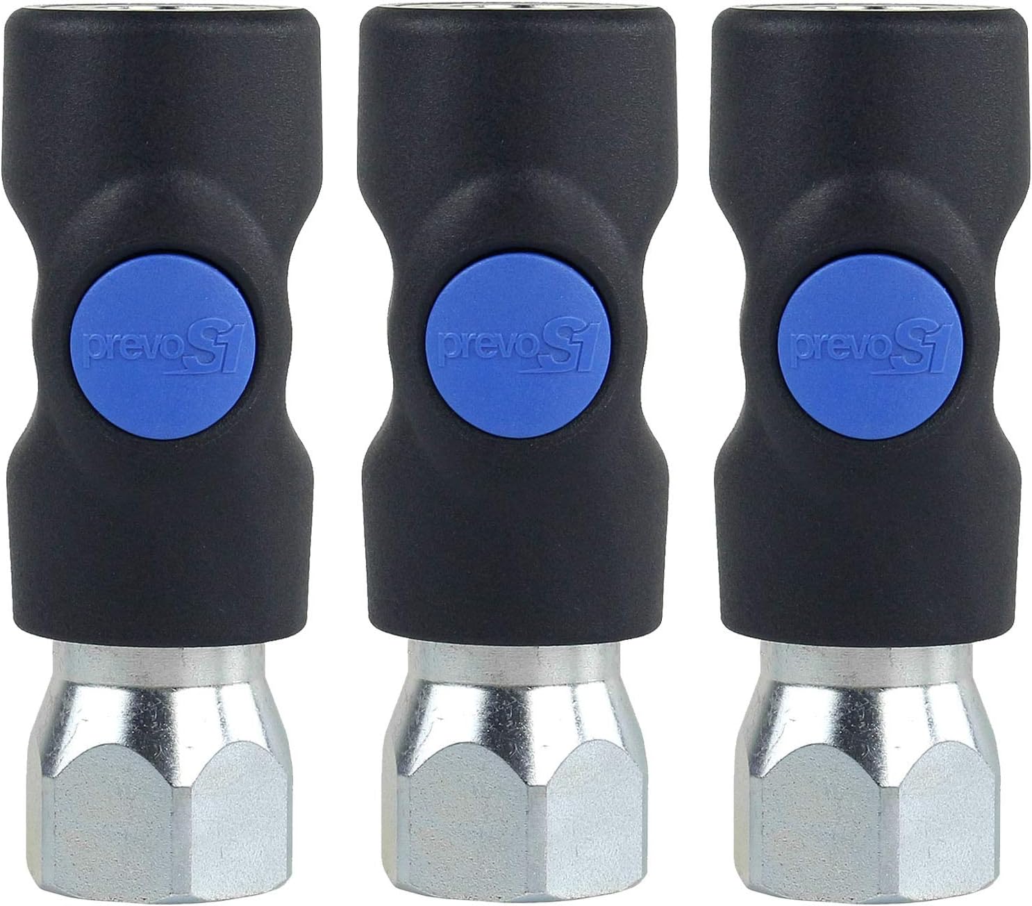 3 Pack Prevost Safety Air Plug 1/4" Coupler ISI061203 1/2" FNPT Prevo S1