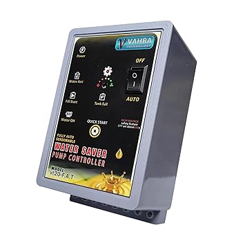 vahra technology (for Govt Water Supply) Fully AUTO Water Level Controller with Pipe Sensor, Pressure Sensor, Tank sensors - White