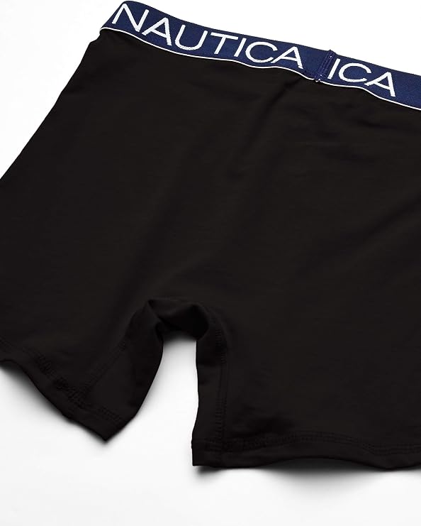 Nautica メンズ コットン ストレッチ ボクサーブリーフ 4枚パック
