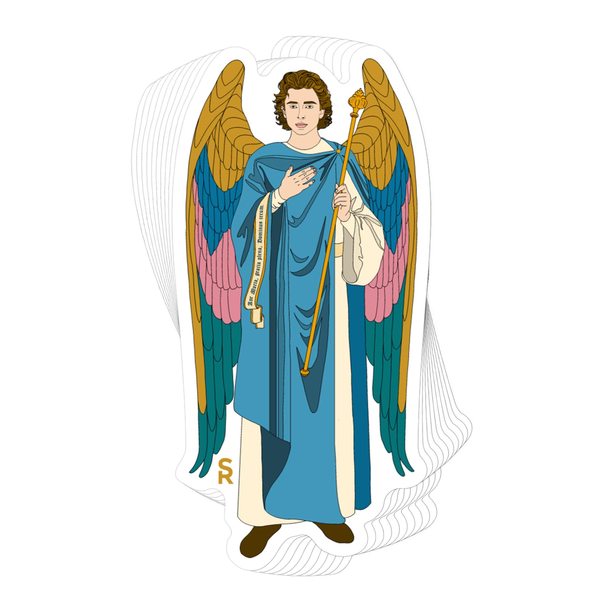Autocollants Saint Gabriel en vinyle étanche pour personnaliser votre ordinateur portable