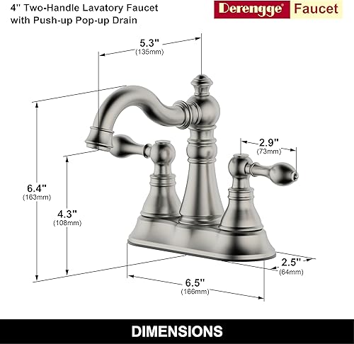 Miniatura 10 de Grifo de baño con dos asas., F-0048-PB