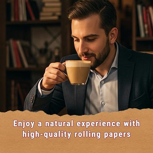 Miniatura 7 de RAW Unrefinar - Papel orgánico para cigarrillos de tamaño 1.25 1 14, caja completa de 24 paquetes, amarillo, 50 unidades (paquete de 24)