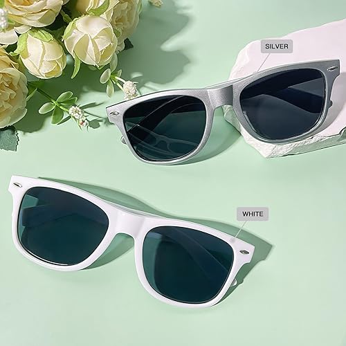 Vista 41 de Suministros para regalos de fiesta de colores neón Paquete de 8 gafas de sol unisex Varios