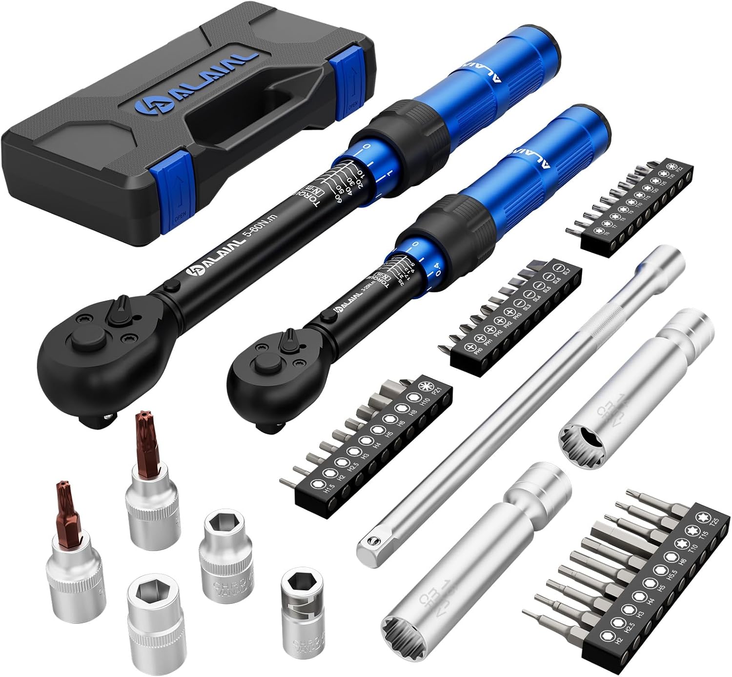 Torque Wrench Set 1/4 Inch 3-25 Nm 3/8 Inch 5-60 Nm Torque Wrench