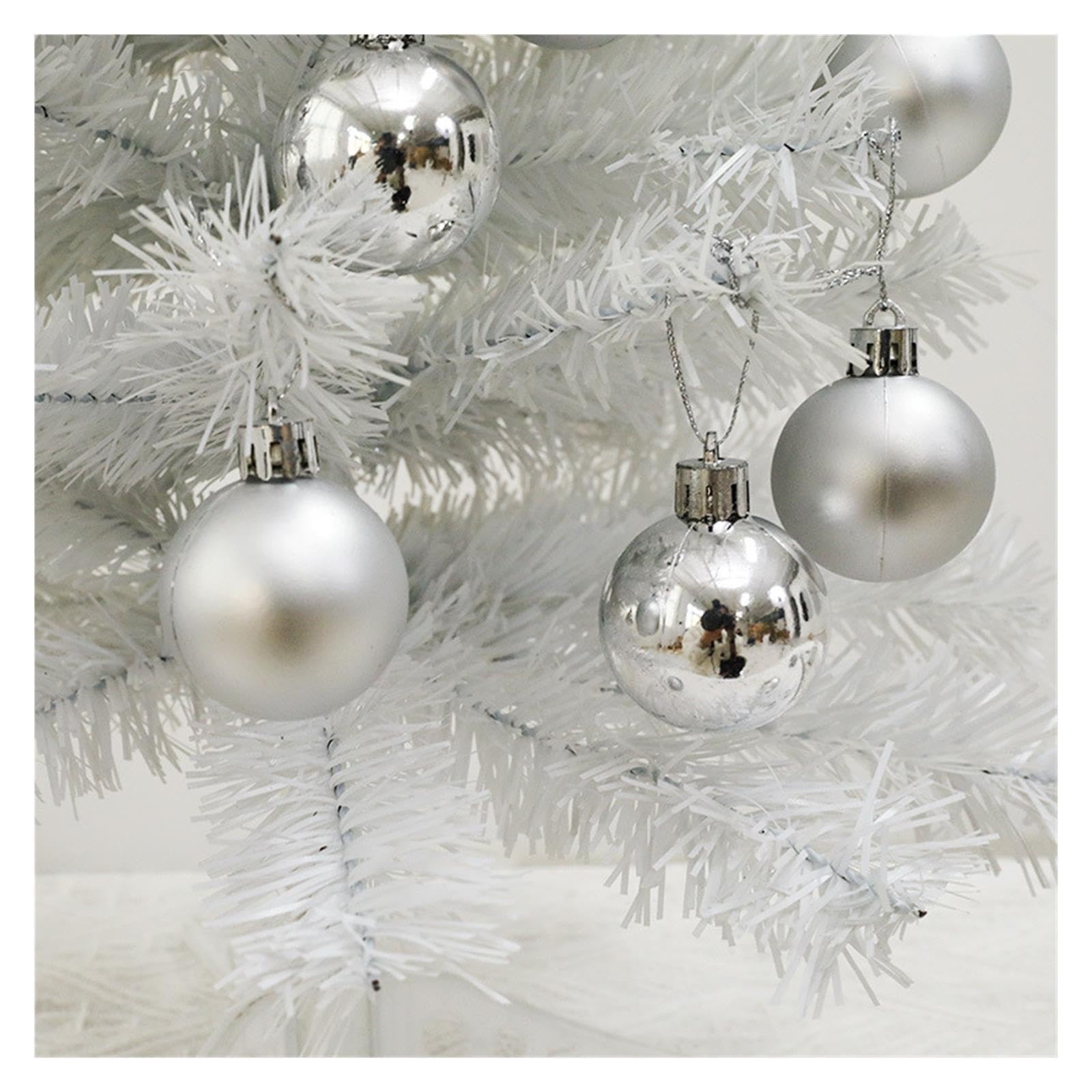Piccolo albero di Natale artificiale con base in plastica