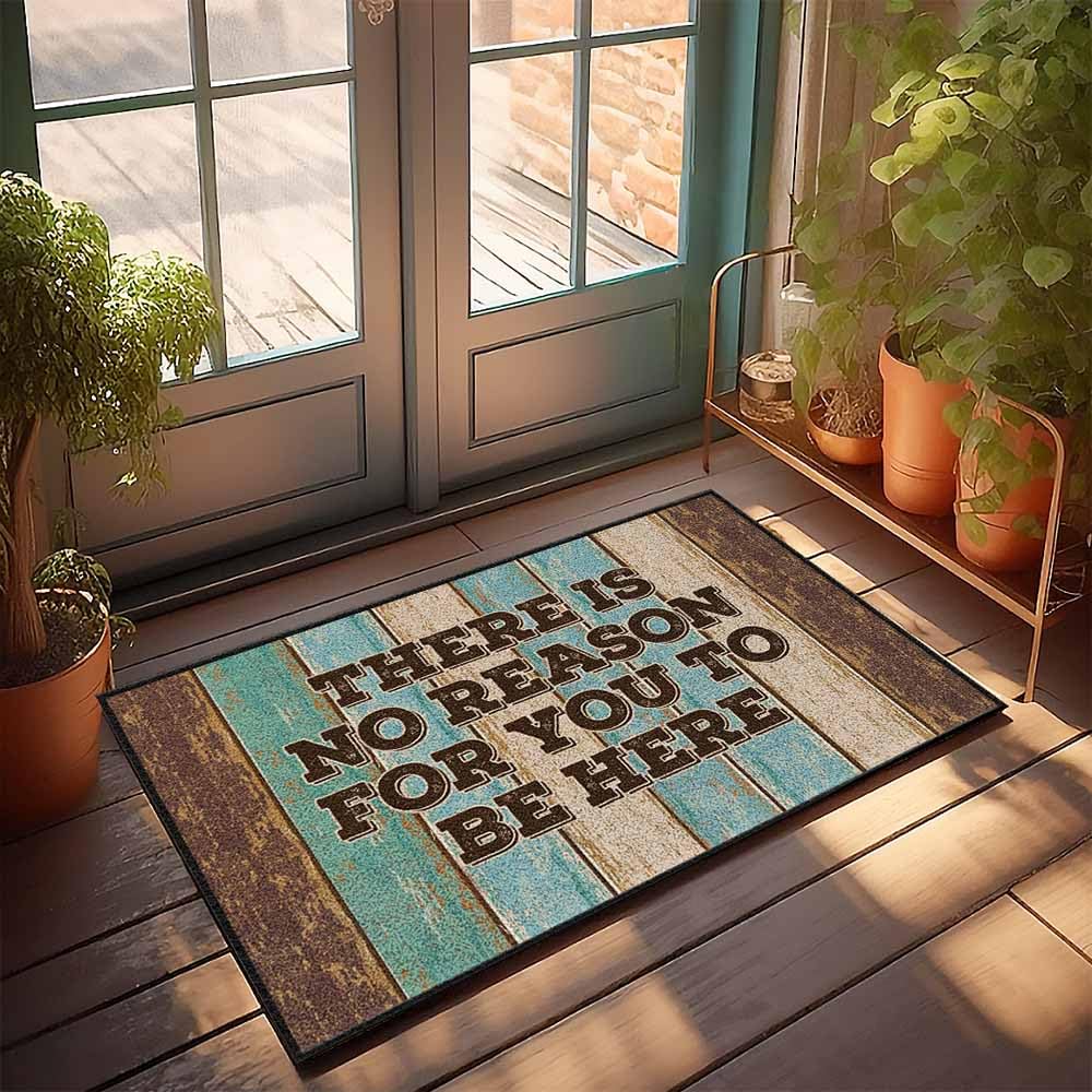 Tapis de porche extérieur antidérapant 50x80 cm | Paillasson décoratif cuisine et WC