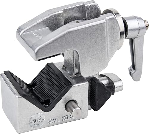 Kupo Convi - Abrazadera con mango ajustable, receptor hexagonal y bloqueo de resorte de seguridad para accesorios de agarre (KG701712)