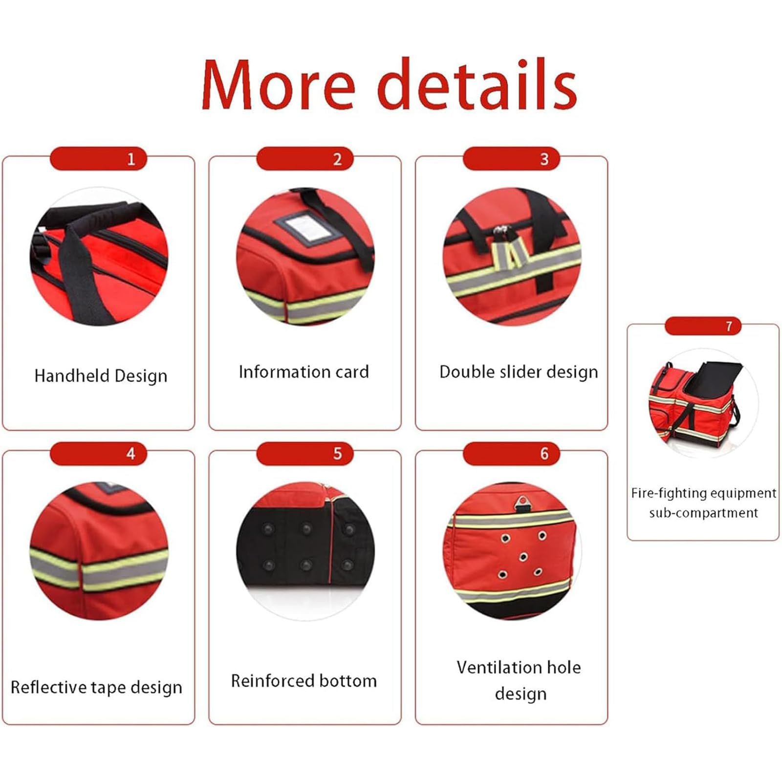 Bolsa De Botiquín De Primeros Auxilios, Bolsa Profesional Vacía para Primeros Auxilios, Paramédicos, Bomberos Y Otros Equipos De Emergencia.