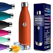 Borraccia Termica, 18, 8 Acciaio Inox Bottiglia Termica – 750ML – Senza BPA Borraccia Palestra, Isolato Sottovuoto, Borracce Termiche, Antigoccia, Bottiglia Acqua Termos per Scuola, Ufficio, Campeggio