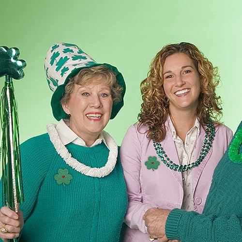 Miniatura 3 de 4 pares de pasteles del día de San Patricio, trébol verde, pétalos de trébol de la suerte, pasteles desechables, pétalos irlandeses autoadhesivos