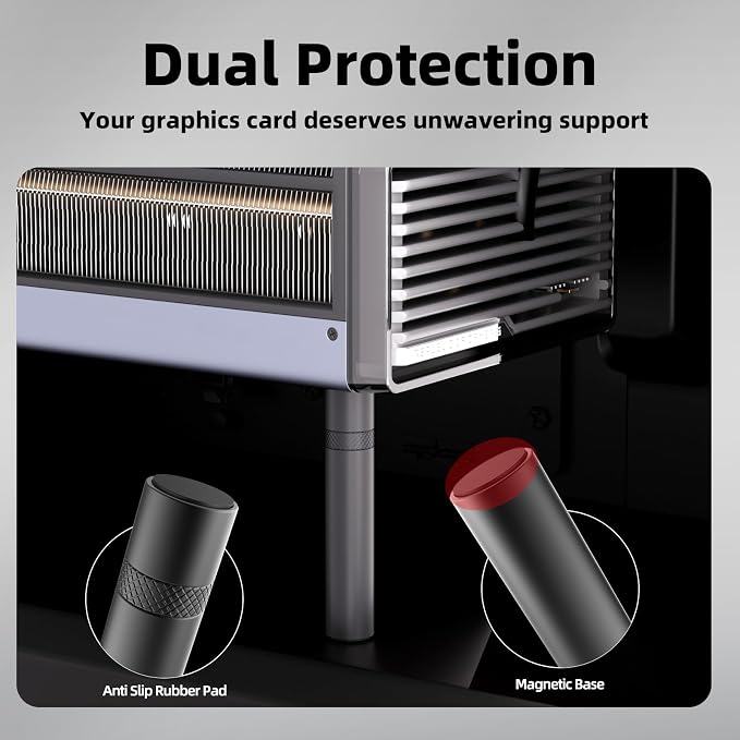 Soporte GPU ajustable para tarjetas video miniatura 4