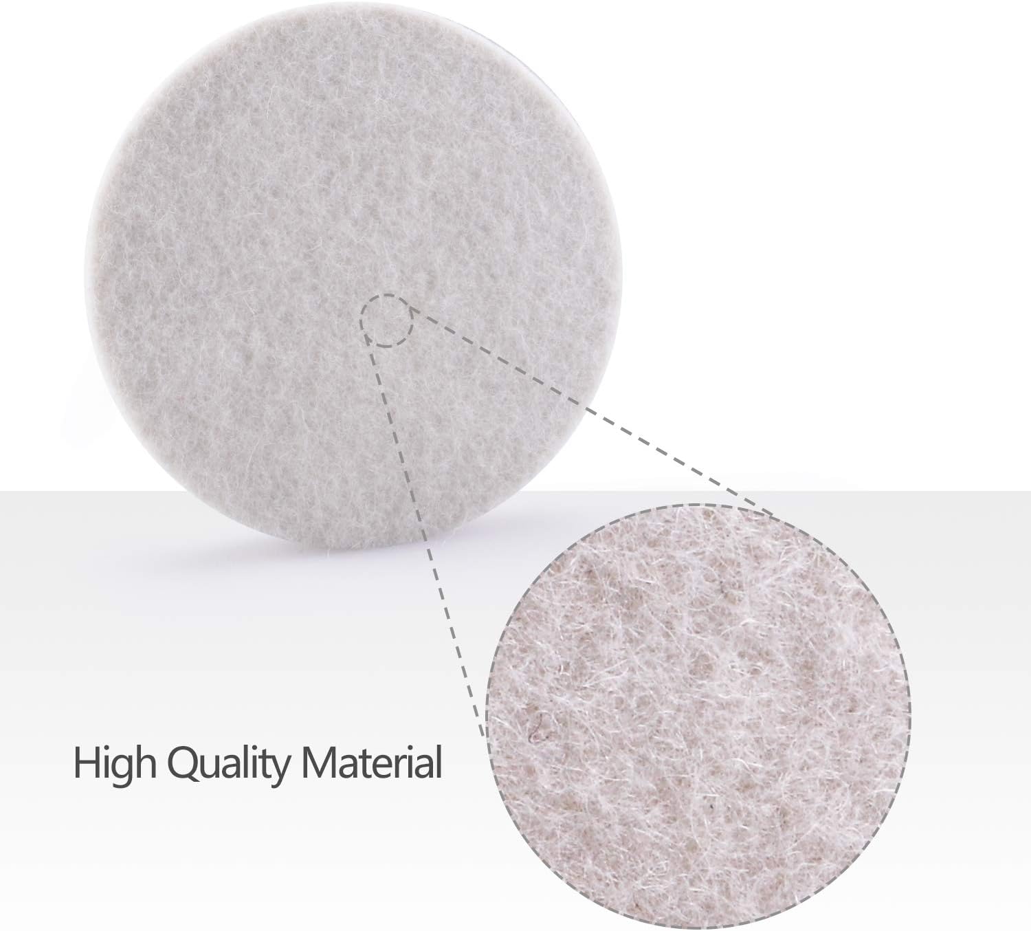 ZFE 5Inch Glass polishing Pads, 10Pcs Wool Felt Disc Polishing Pads Kit Buffing Pads with Sanding Discs, Backing Pad and M14 Drill Adapter for Rotary Tools to Polish Glass and Metal : Automotive