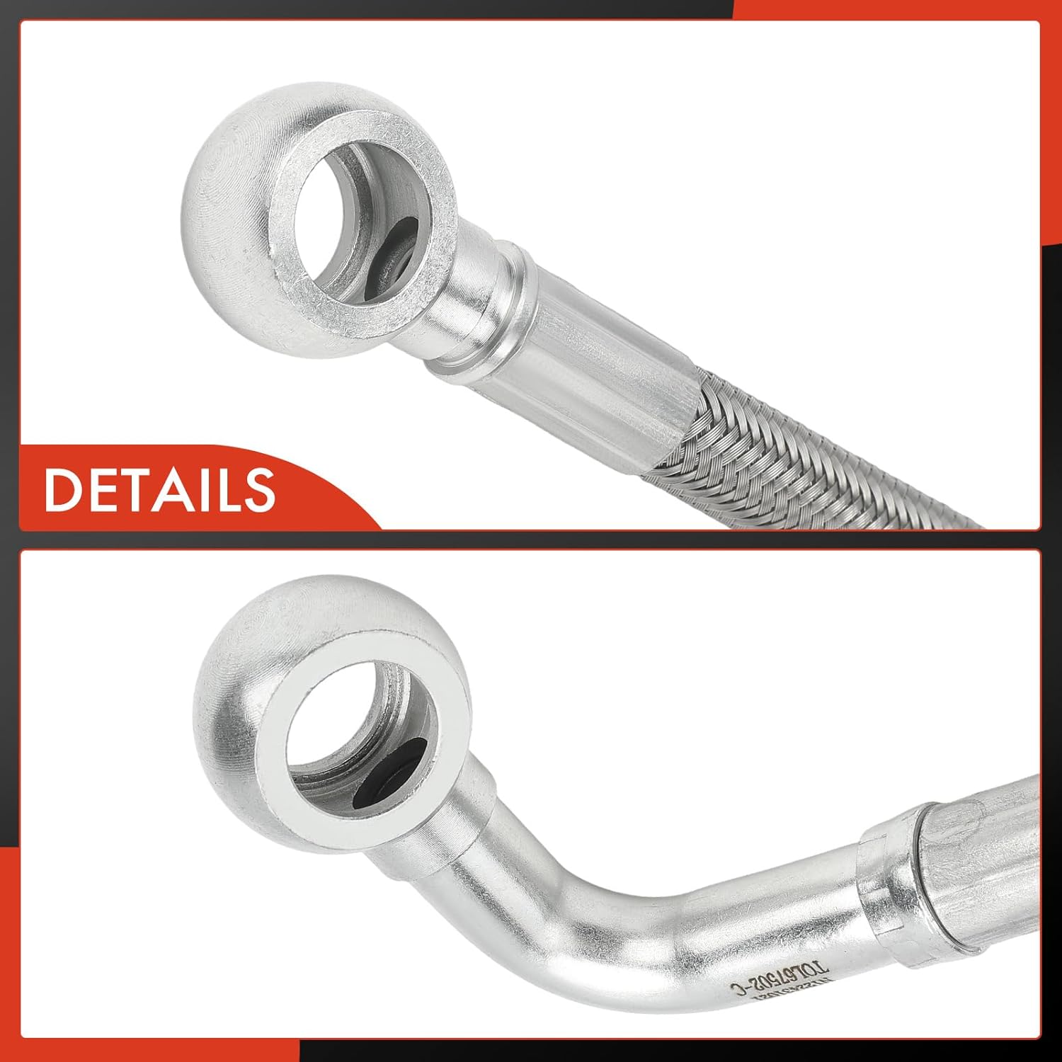 A-Premium Return Turbocharger Coolant Line Compatible with Ram 2500 3500 4500 5500 2011-2012 & Dodge Ram 2500 Ram 3500 2007-2010, Ram 4500 Ram 5500 2008-2010, 6.7L