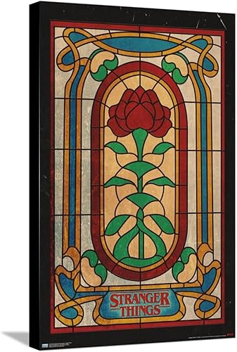 Miniatura 5 de Trends International Netflix Stranger Things Season 4 - Póster de pared con vitrales, 22.37 x 34.00 pulgadas, lienzo estirado
