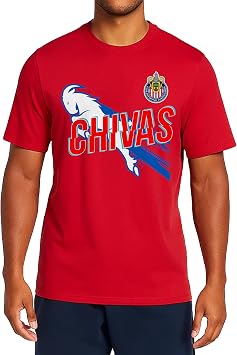 Icon Sports Official Club Deportivo Guadalajara - Chivas Cotton T-Shirt - Unisex Adult