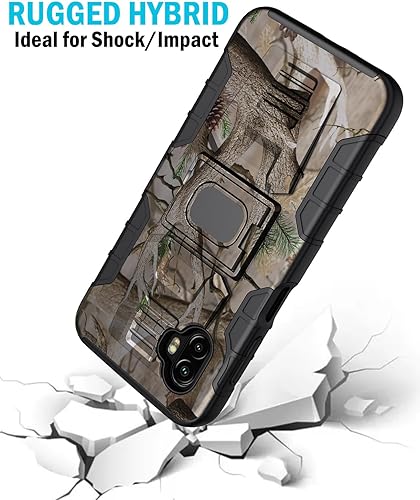 Miniatura 5 de Funda con clip para Galaxy XCover 6 Pro, Nakedcellphone Funda de agarre de anillo resistente con soporte placa de montaje integrada y funda de