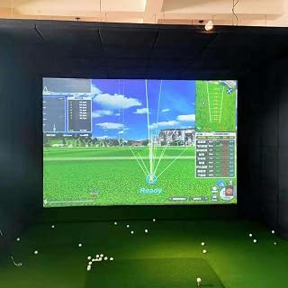 ANOUSH Thicken Golf Simulator Impact Screen, with Grommet Holes, Impact Resistant, Thickened, Durable, Cushioned, Muffling, Display Projector Screen for Golf Training