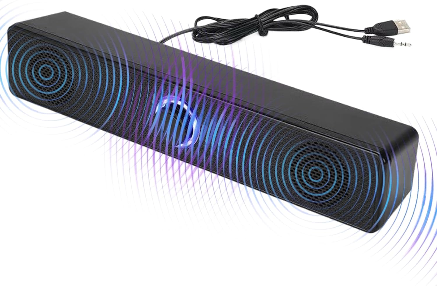 Soundbar Speakers | Home Audio Speaker,Volume Boost Wireless Deep Bass Sound System for Projector Game Computer Tv Laptop Desktop