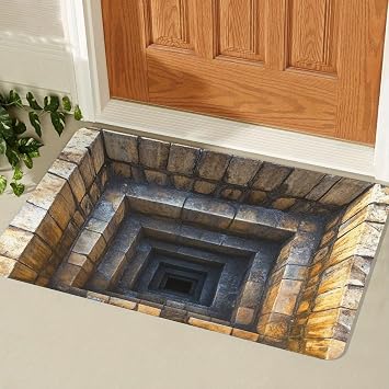 3D Optical Illusion Rug for Bedroom, Area Rugs 8x10 for Living Room, Non-Slip Cool 3D Rugs with Colorful Vortex Carpet for Livingroom Gameroom Home Decor3D,R,120 * 160cm