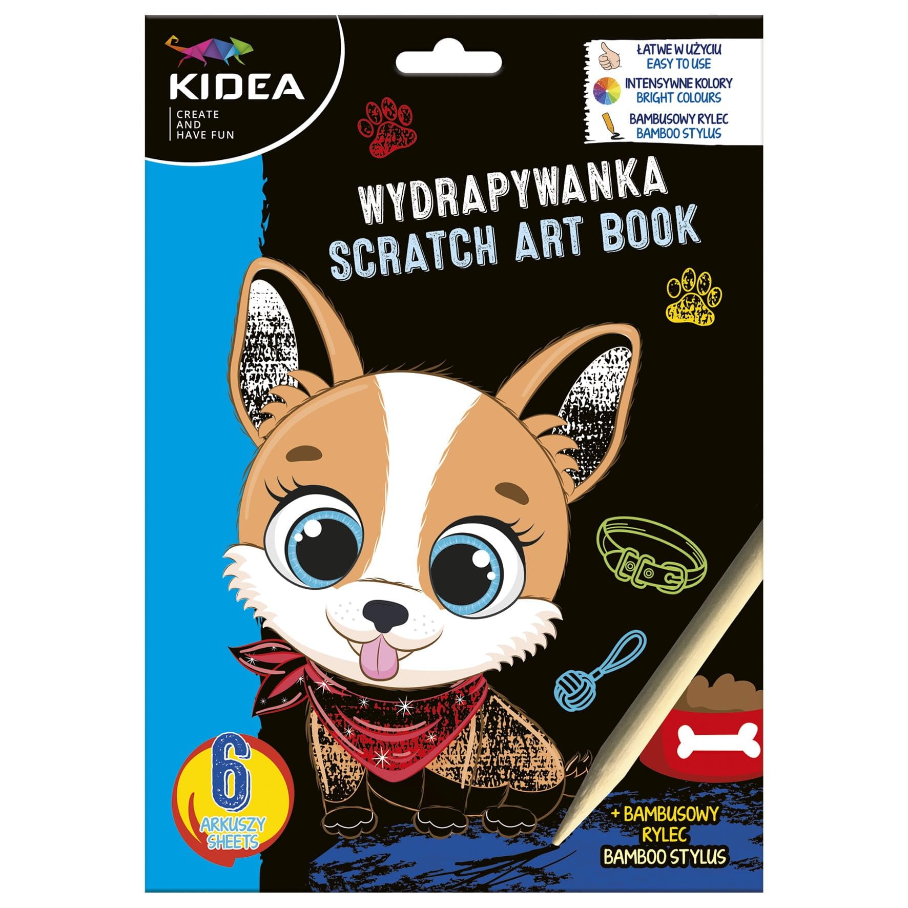 Wydrapywanka psy Kidea zdrapywanka 6ARK+RYSIK