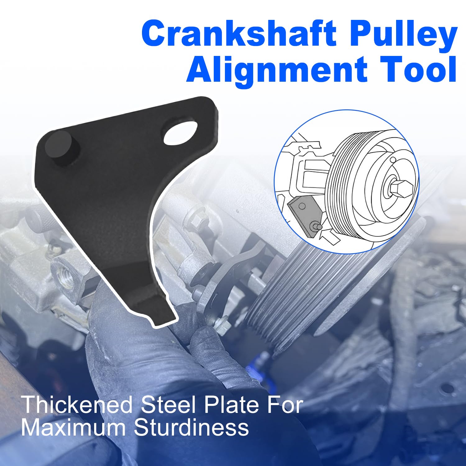 Kit di strumenti di allineamento della cinghia di distribuzione dell'albero a camme motore compatibile con Ford Focus Fiesta Mazda 1.5 1.6 VCT Ecoboost Volvo