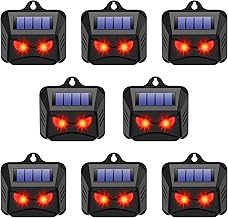 8 Pack Solar Nocturnal Animal Repeller Outdoor Coyote Deterrent, Predator Lights for Chicken Coop, Effective Solar Predator Deterrent Light for Deer Racoon Skunk Repellent for Yard Farm Garden
