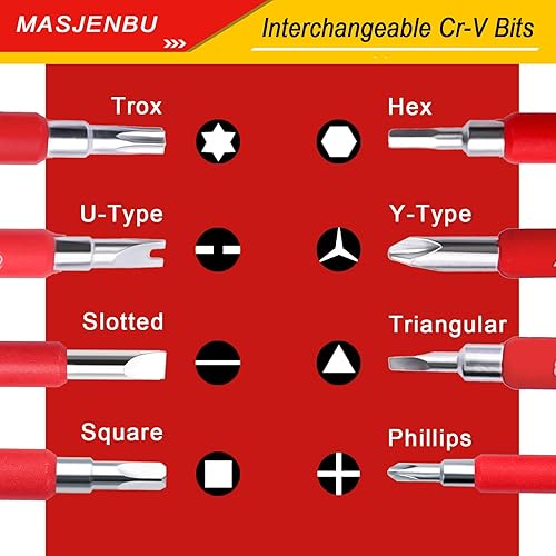 Miniatura 2 de Juego de destornilladores eléctricos aislados de 1000 V, juego de destornilladores de 29 piezas, juego de herramientas de destornillador magnético