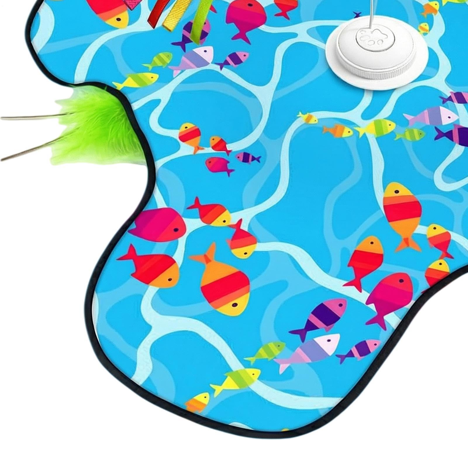 Jouet interactif pour chats d'exercice rechargeable avec leurres