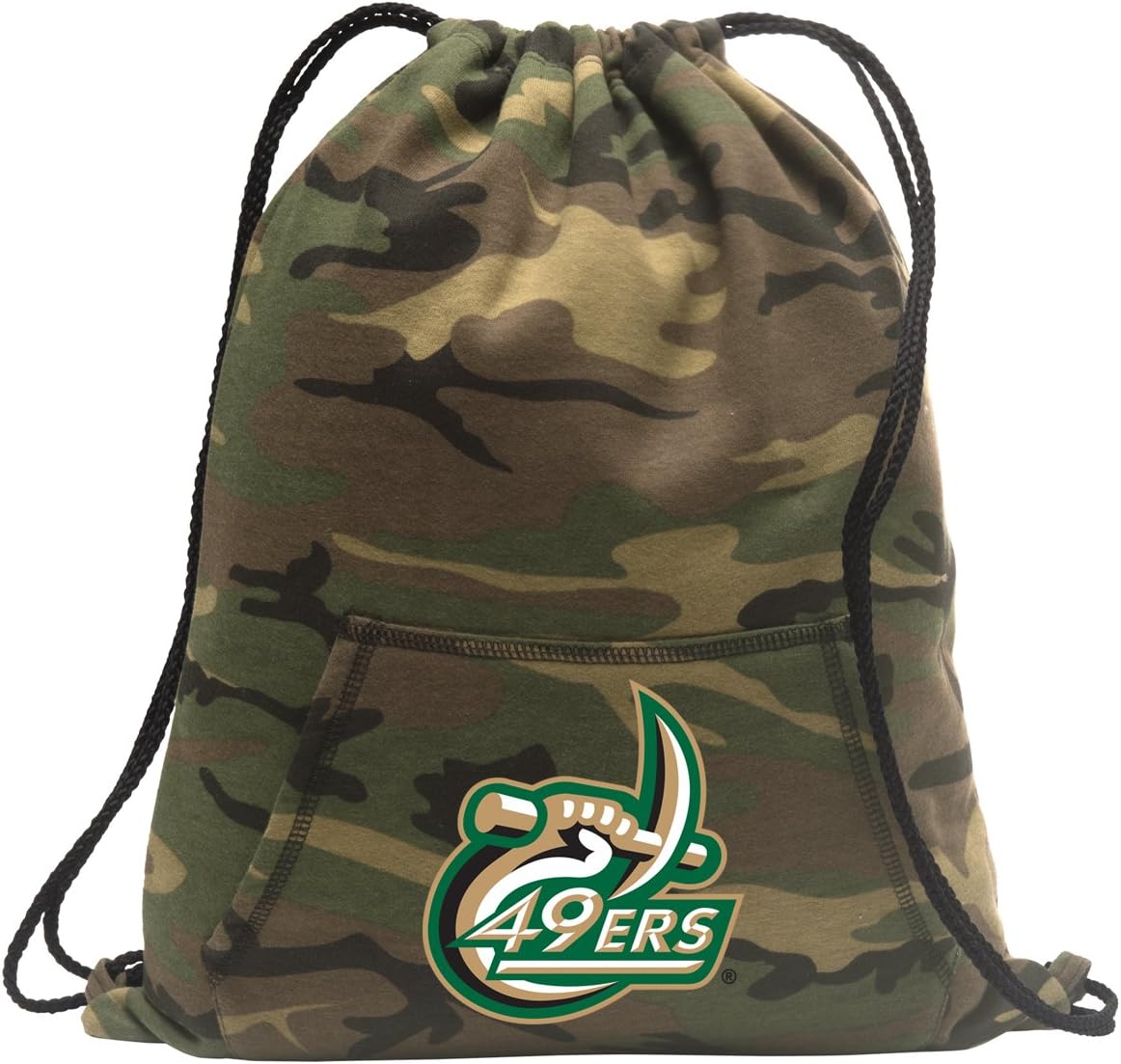 Broad Bay Camo UNCC UNC Charlotte Cinch Bag COOL Hoody Cinch Backpack