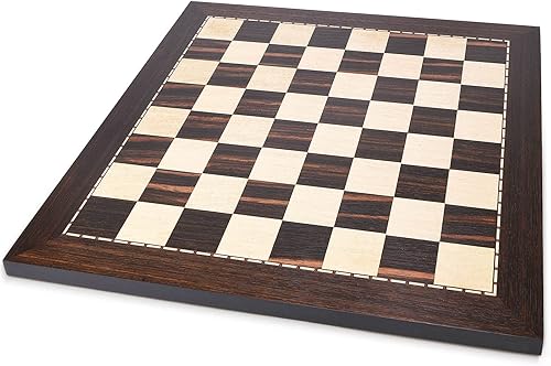 Miniatura 2 de AMEROUS Tablero de ajedrez profesional de madera de 19 pulgadas con cuadrados de 2.0 pulgadas/paquete de regalo/tablero de ajedrez solo (sin piezas