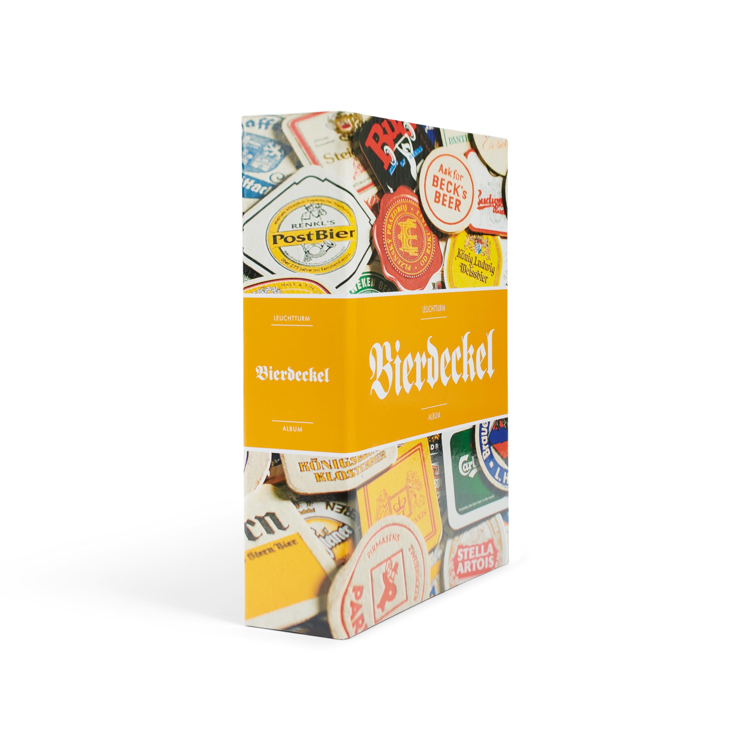 Leuchtturm 342618 Grande beer mat collection album - beer mat folder incl. 15 transparent sleeves for 6 beer mats each