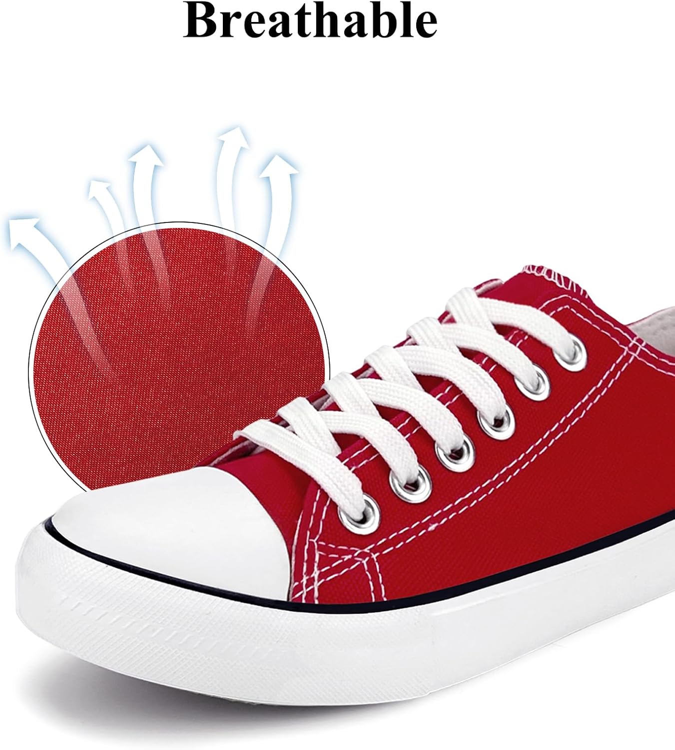 Canvas Shoes for Women Men Casual Low Top Sneakers, Unisex Fashion Classic Lace Up Walking Shoes for Everyday Wear