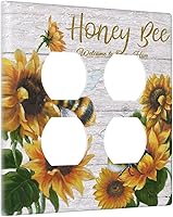 Vista 28 de Placa de pared de tortugas marinas, hierba oceánica, medusas, peces y algas marinas, placa de pared de doble palanca, cubierta de interruptor de luz