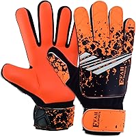 Vista 8 de Guantes de portero de fútbol para niños y jóvenes, guantes de portero de fútbol con agarres fuertes