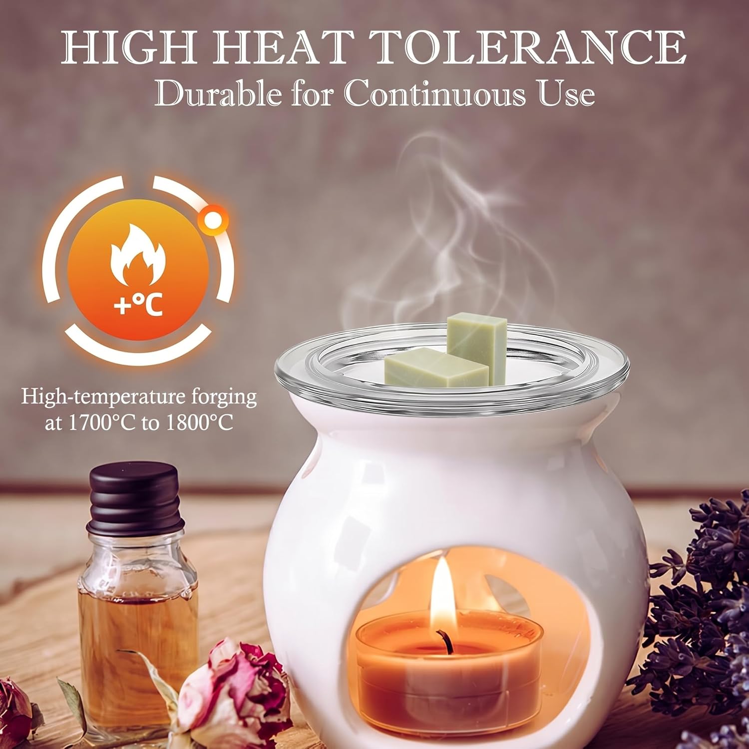 2Pcs Replacement Wax Heating Tray, 4.5in Glass Aromatherapy Tray Candle Melt Bowl, Wax Warmer Dish Oil Warming Plate, Candle Melting Burner Accessories Oil Warmers for Scents Heating