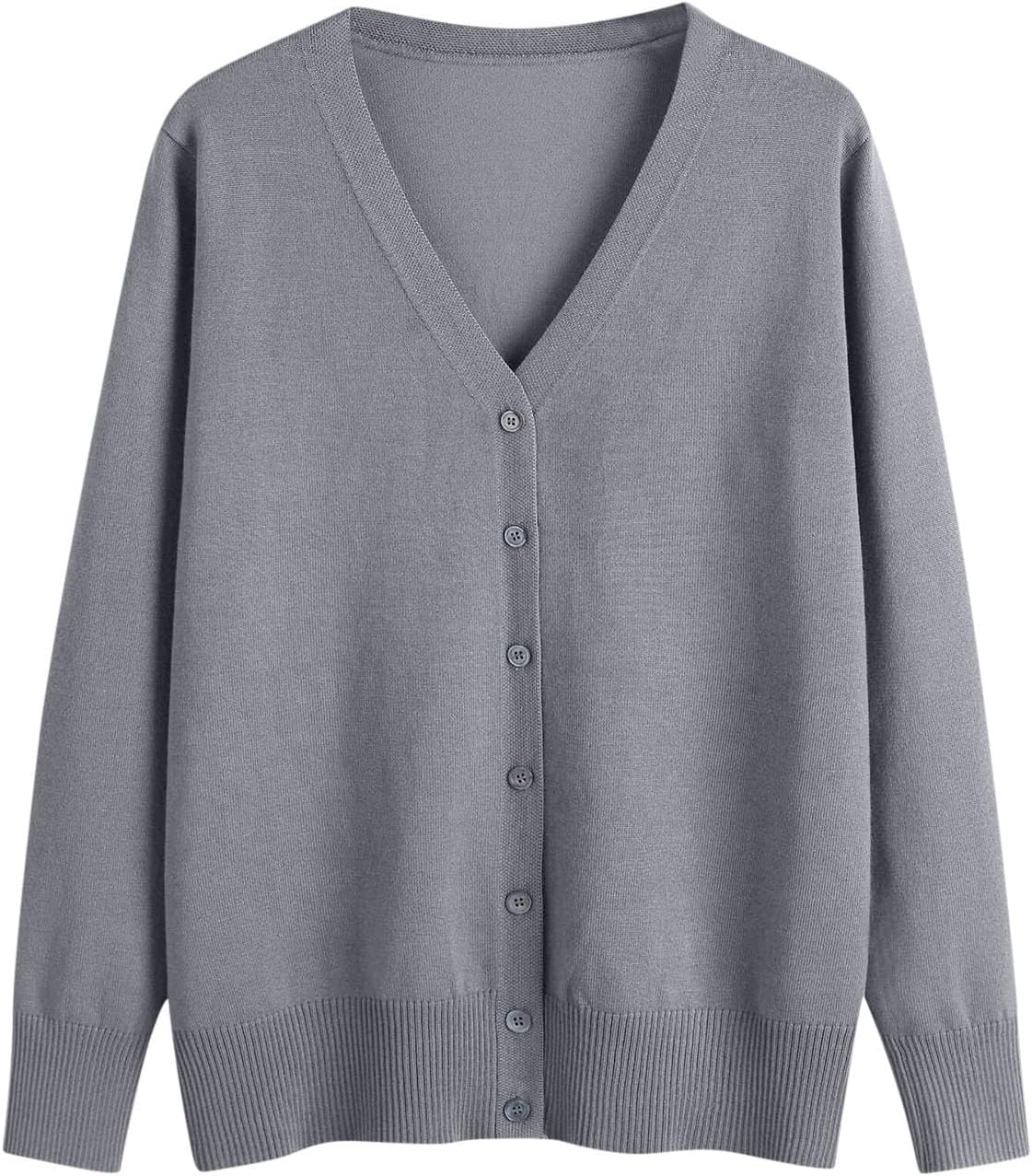 Women's Open Front Cardigans Button Down V Neck Solid Color Sweaters Summer Fall Lightweight Business Casual Blouse