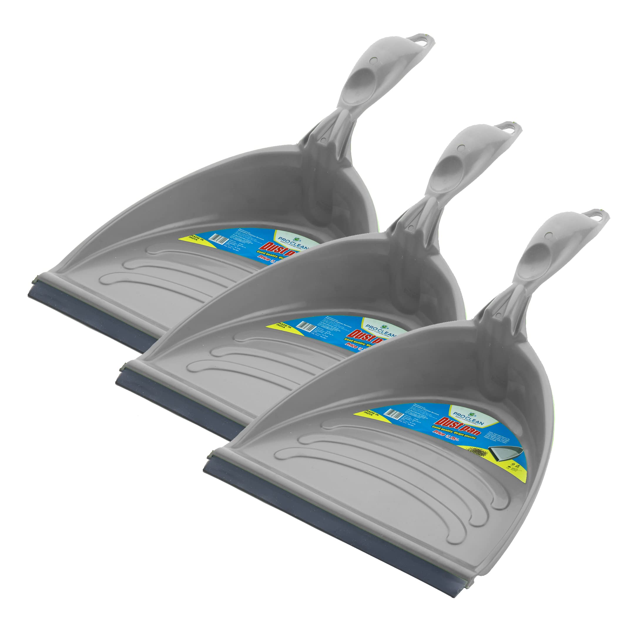 Madhuli Unbreakable Virgin Plastic Dustpan with Long Handle, Dust Collector Pan, Supadi, Floor Brooming Dustpan for Home Cleaning, Multipurpose Dust Pan for Home & Office (Pack of 3, Random Color) (B09ZHX69B9) Amazon Price History, Amazon Price Tracker