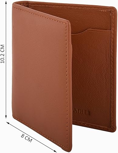 Miniatura 9 de Cartera de piel delgada con bloqueo RFID para hombre