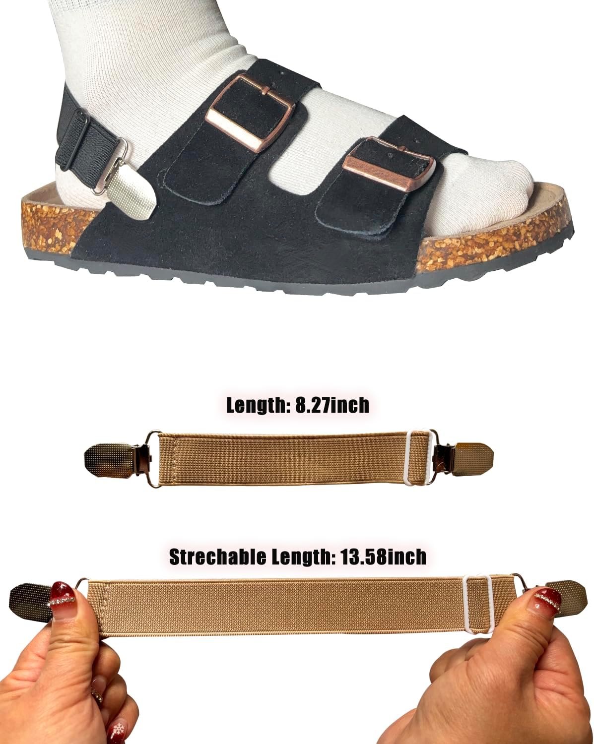 Heel Straps for Arizona Mules and Clogs EVA Slide Sandals Men and Women Shoes Clogs Platform Slippers